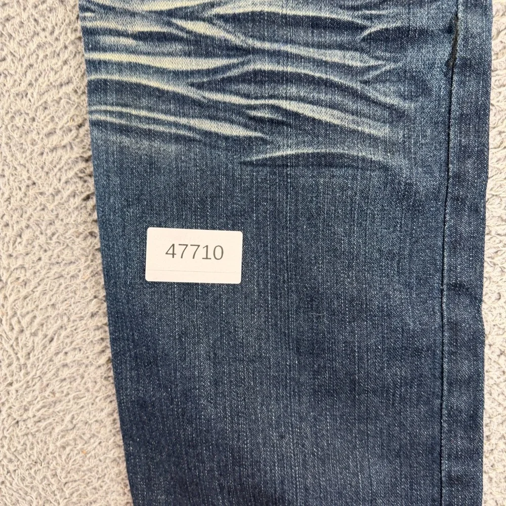True Religion Jeans Mens 32x34 Blue‎ Cotton Denim Straight Workwear Faded Travel